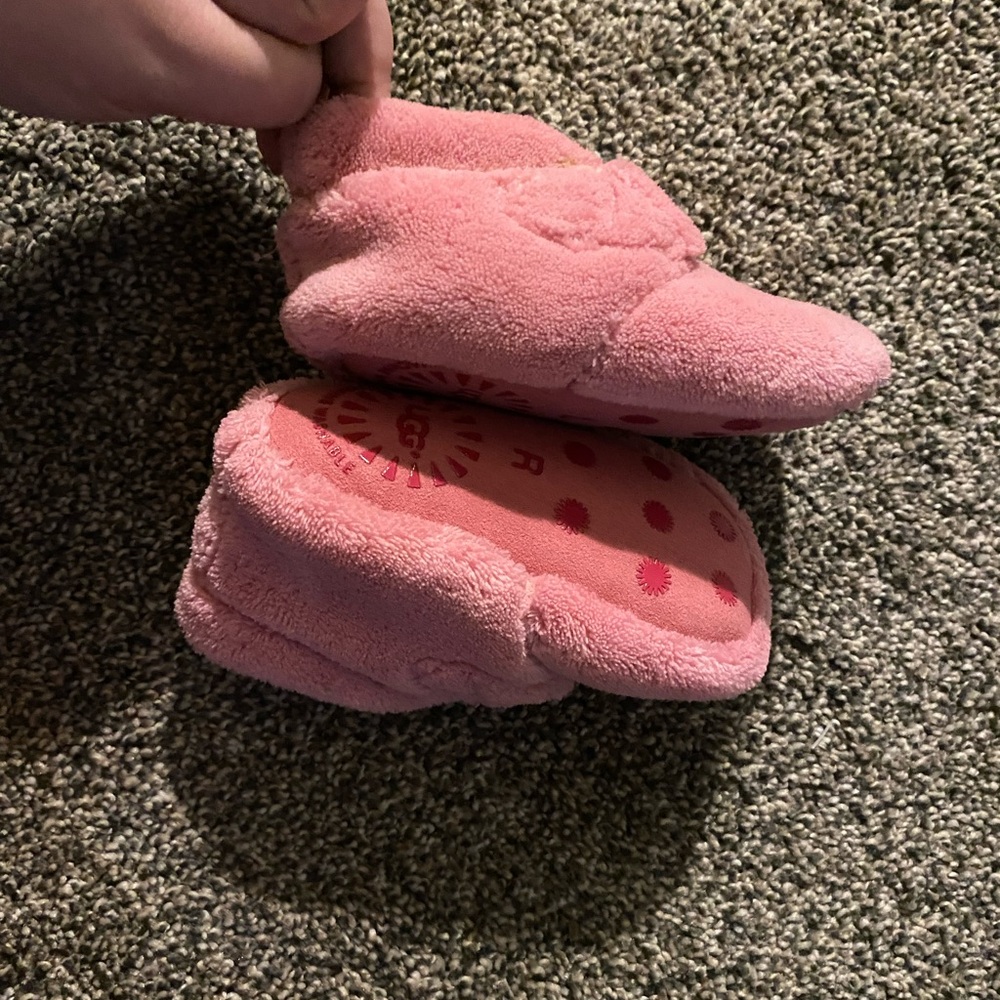 UGG Pink Kids Slippers